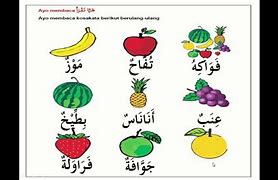 Nama Nama Jus Buah Dalam Bahasa Arab